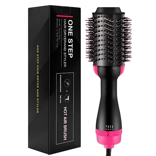 2-in-1 Hot Air Brush, Hair Dryer, Straightener & Volumizer Unisex Use One Step Hot Air Brush (Dryer + Styler)