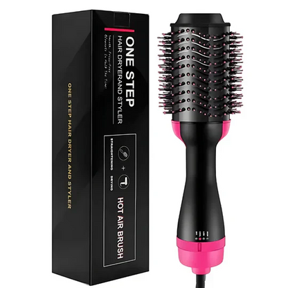 2-in-1 Hot Air Brush, Hair Dryer, Straightener & Volumizer Unisex Use One Step Hot Air Brush (Dryer + Styler)