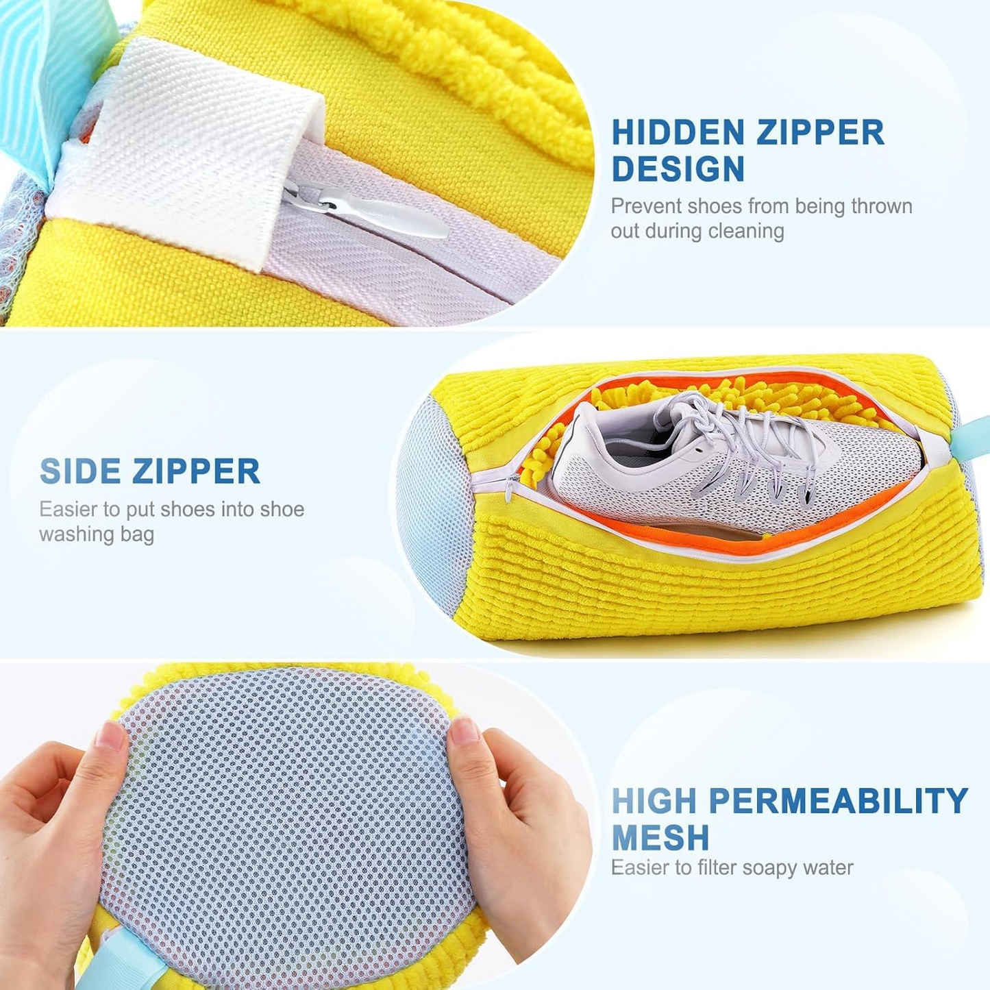 Shoe Washing Machine Bag for Sneakers & All Footwear