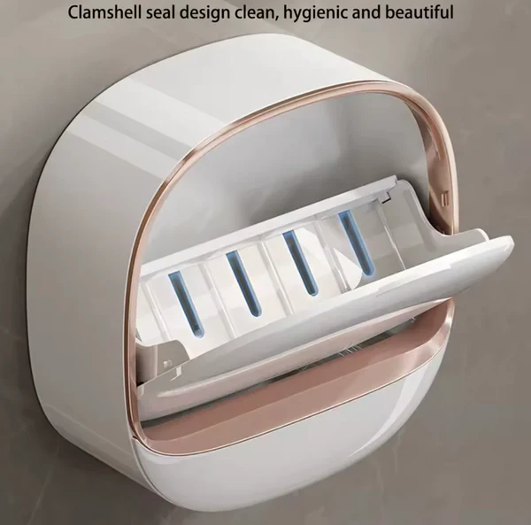 Wall Mounted Soap Box With Flip Cover