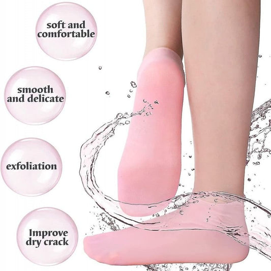 Silicon Gel Moisturizing Socks - Foot Care Protector