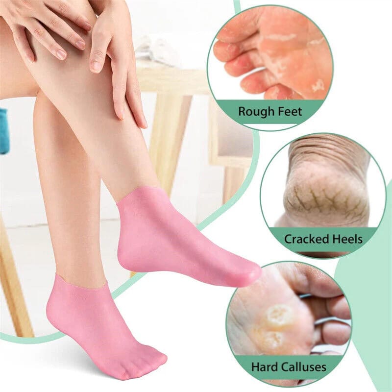 Silicon Gel Moisturizing Socks - Foot Care Protector